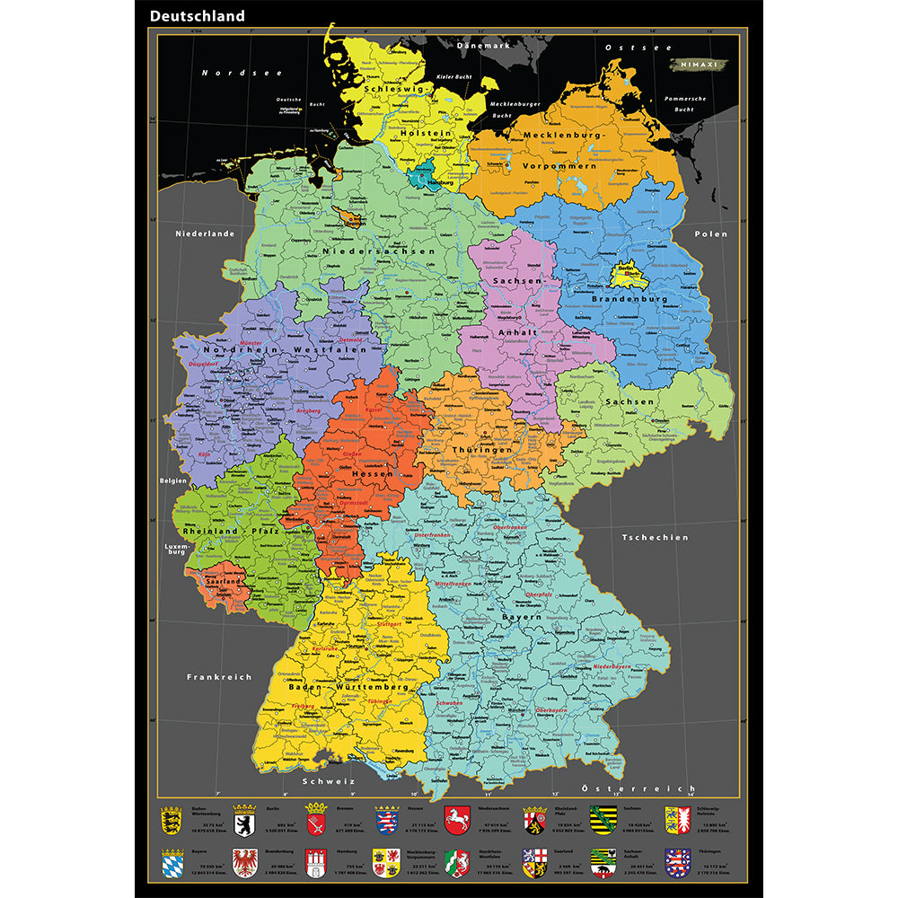 NIMAXI Rubbelkarte Deutschland
